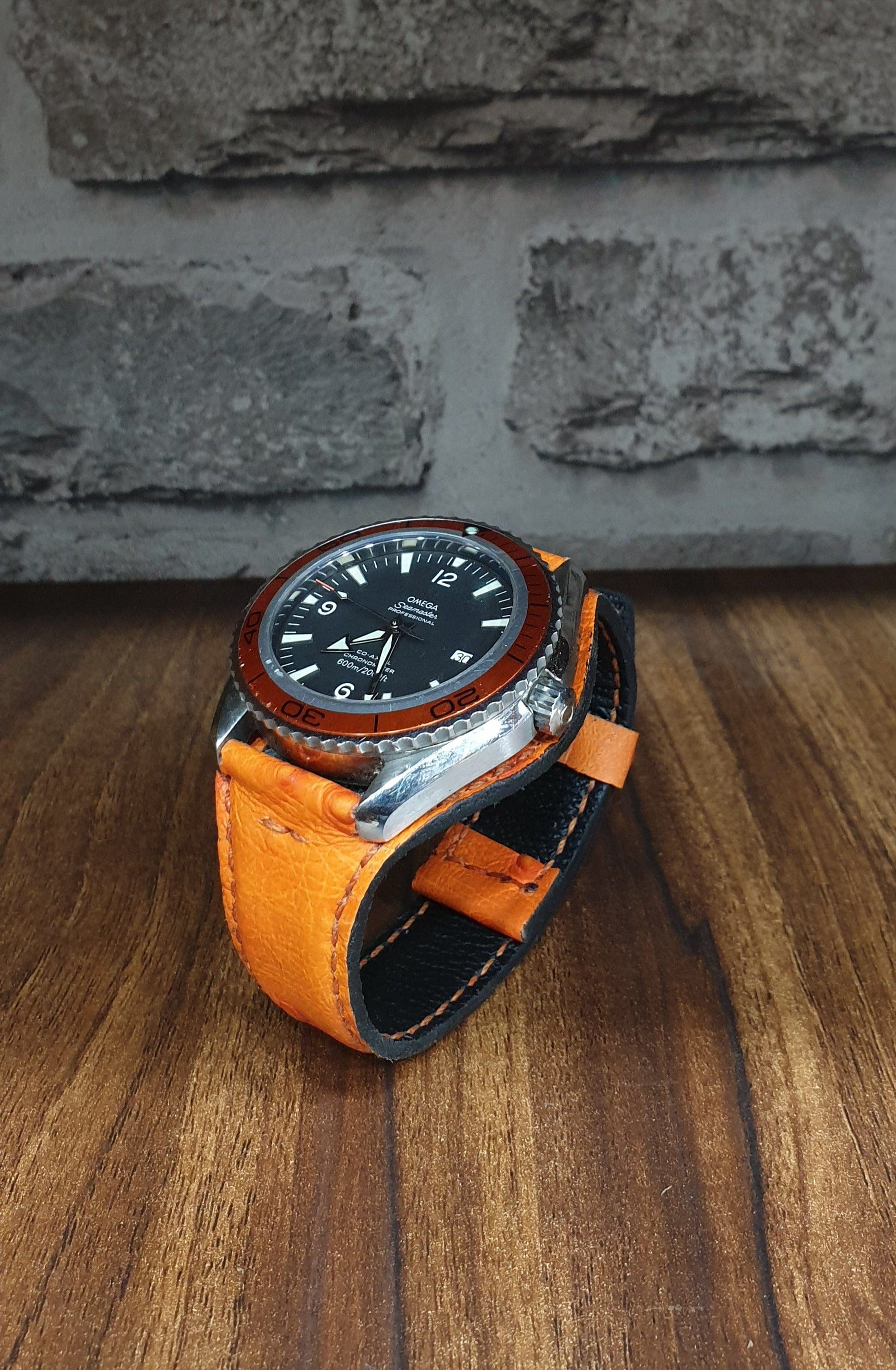 leather strap for omega sea master - Indianleathercraft