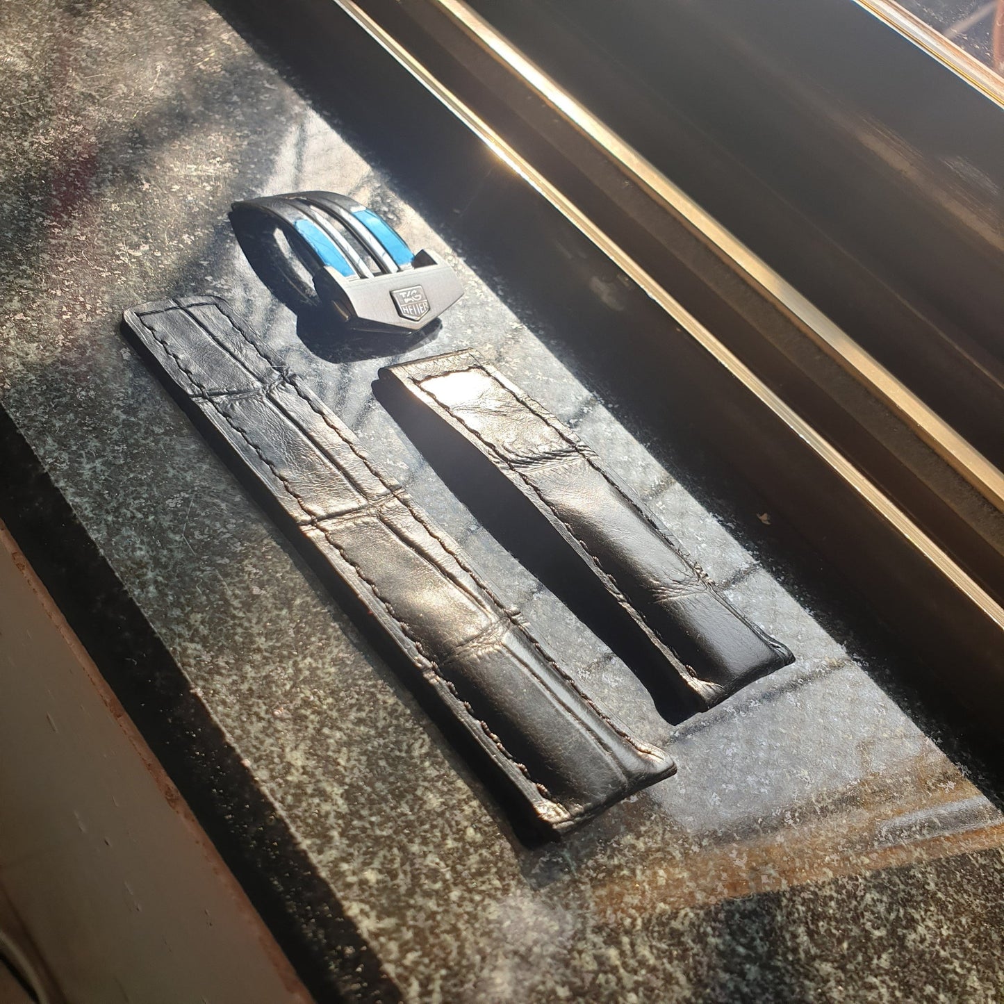 Indianleathercraft Leather strap for tag heuer carrera