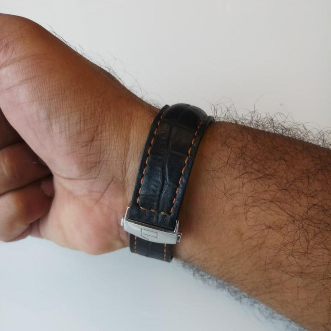 Indianleathercraft Leather strap for Tag Heuer Monaco