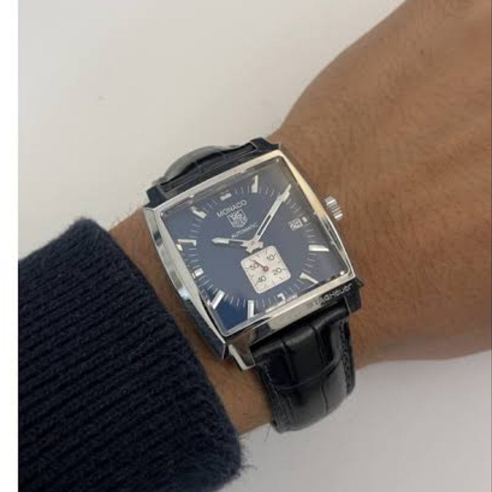 Leather strap for Tag Heuer Monaco