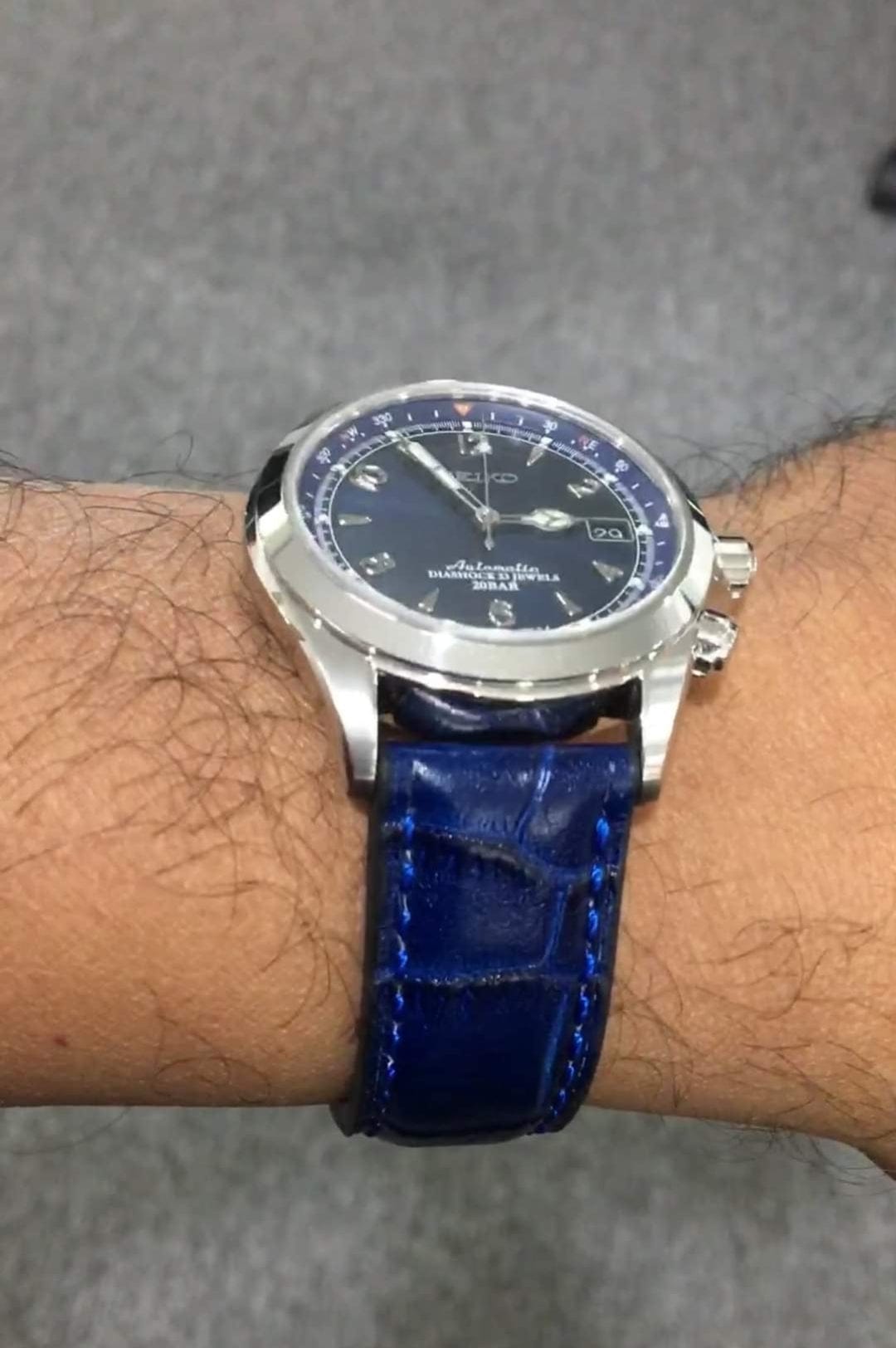 Indianleathercraft leather strap Handmade leather strap for seiko