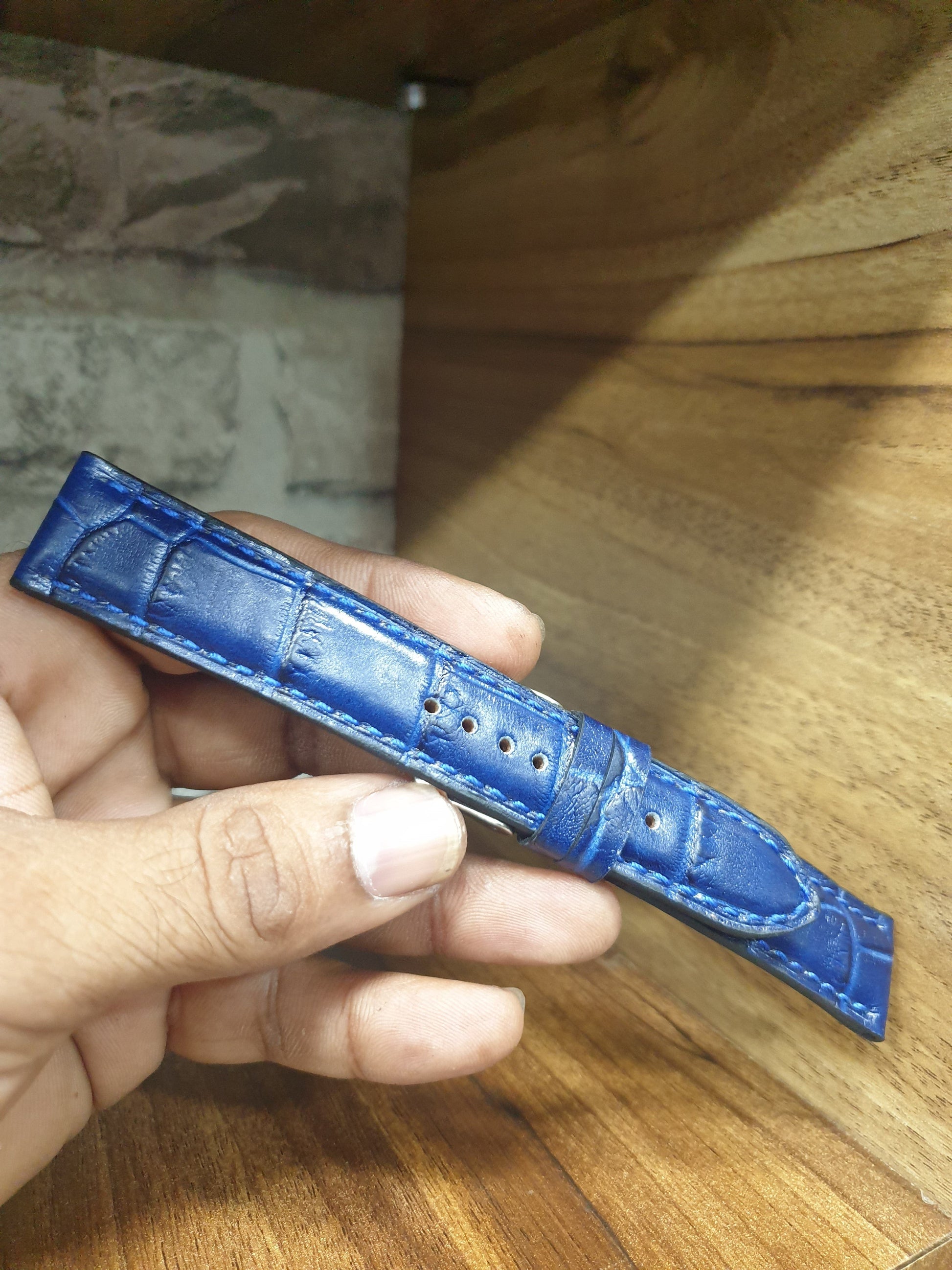 Indianleathercraft leather strap Handmade leather strap for seiko