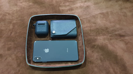 Leather tray - Indianleathercraft