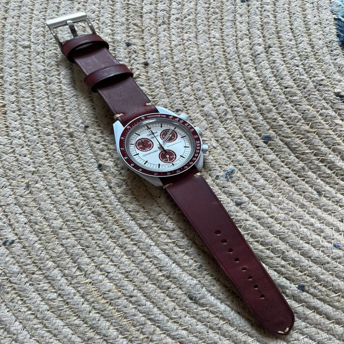 Indianleathercraft Omega moonswatch leather strap