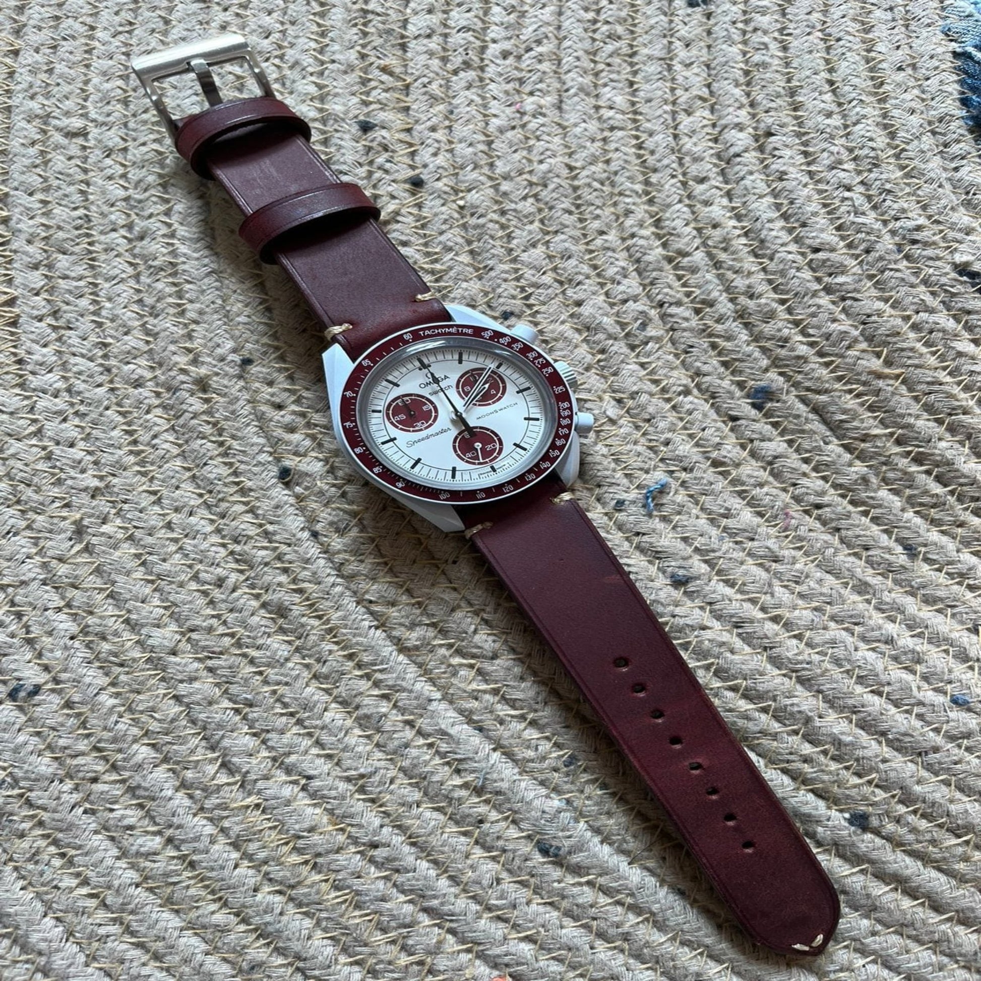 Indianleathercraft Omega moonswatch leather strap