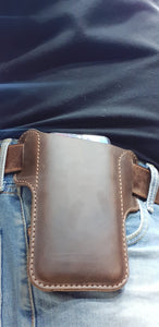leather phone case with belt loop - Indianleathercraft