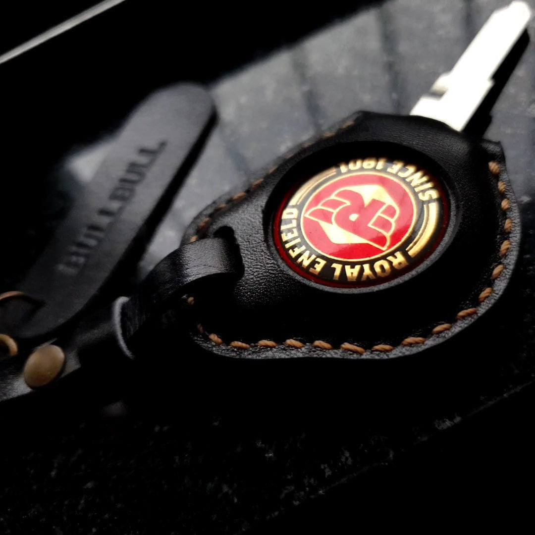 Indianleathercraft royal enfield key case Royal Enfield leather key cover