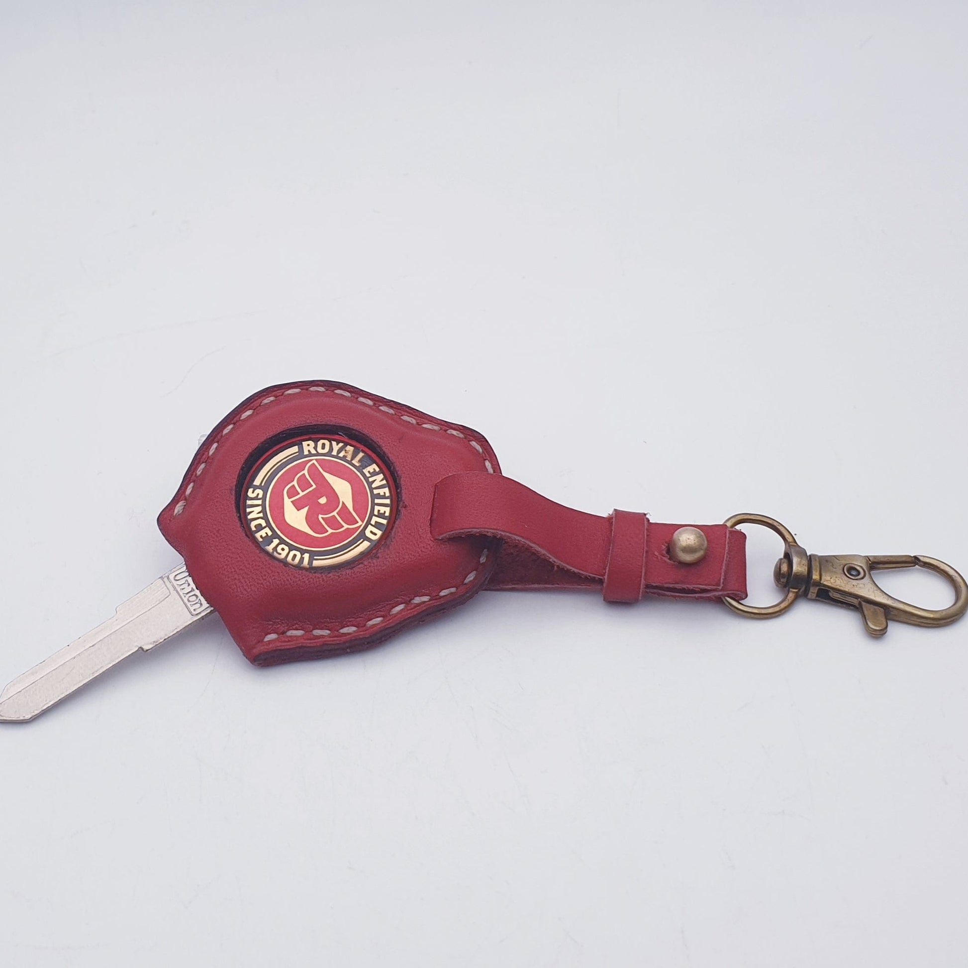 Royal enfield keychain leather Indianleathercraft