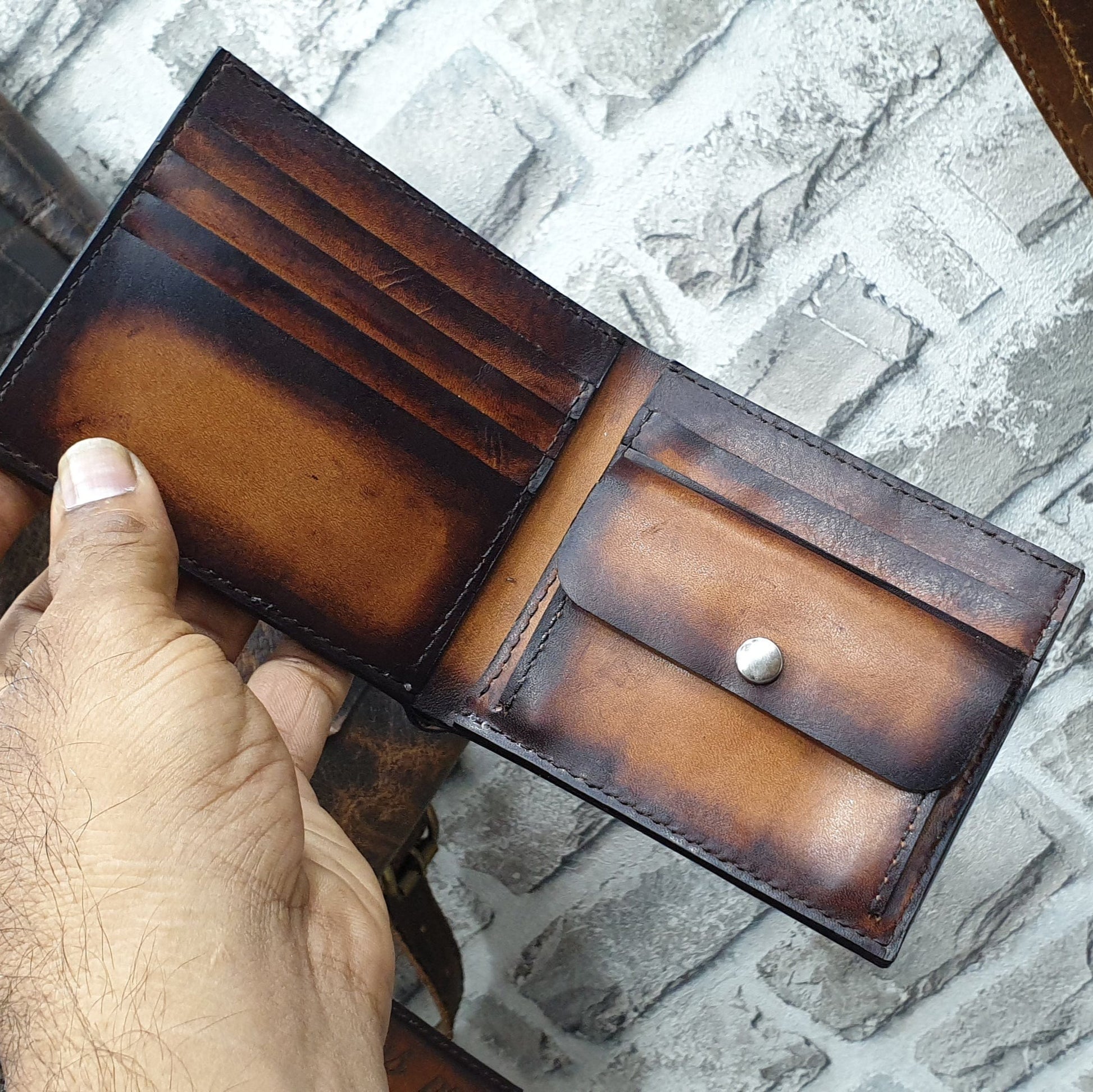 Scripto Leather wallet - Indianleathercraft