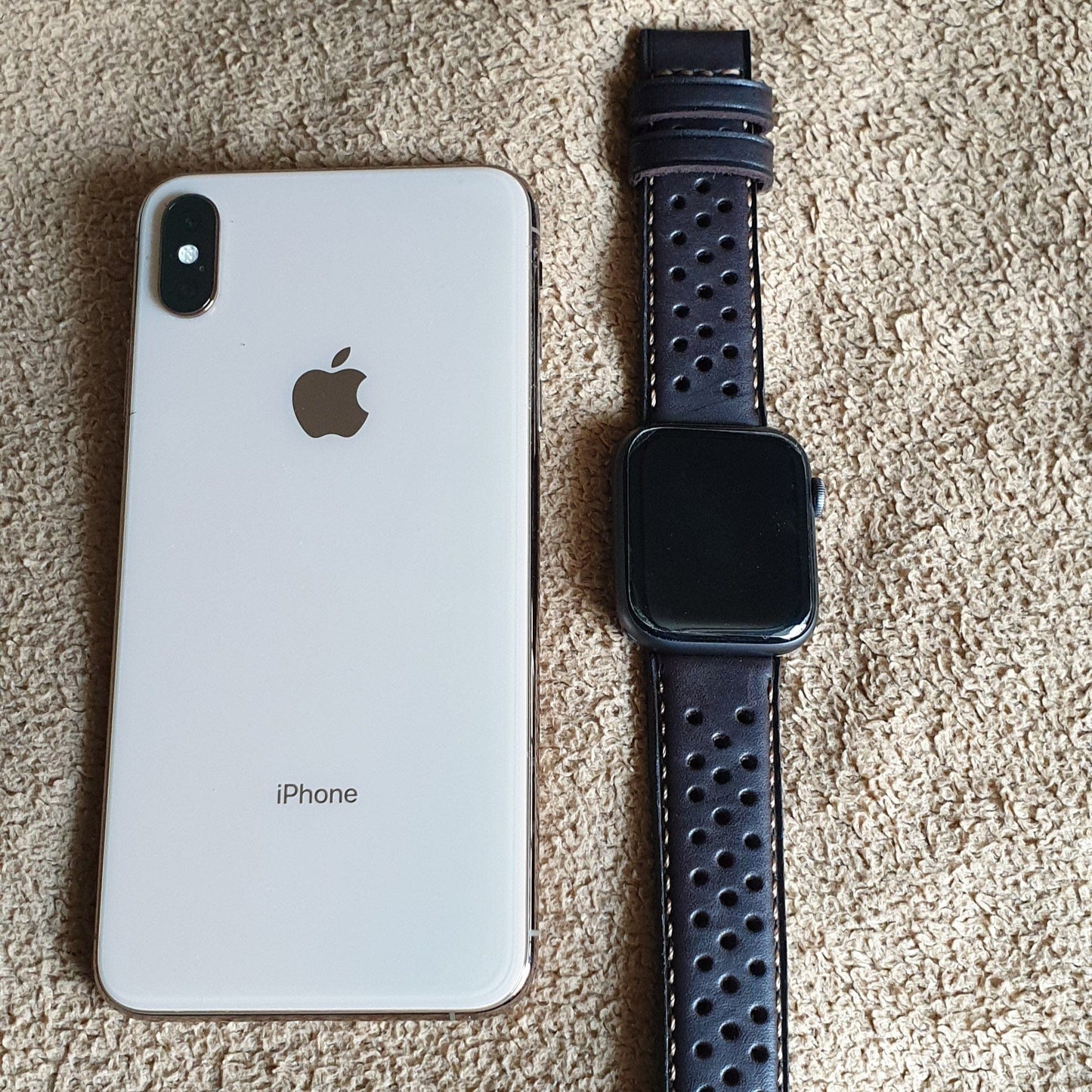Indianleathercraft Series 3 Handmade leather strap for apple watch