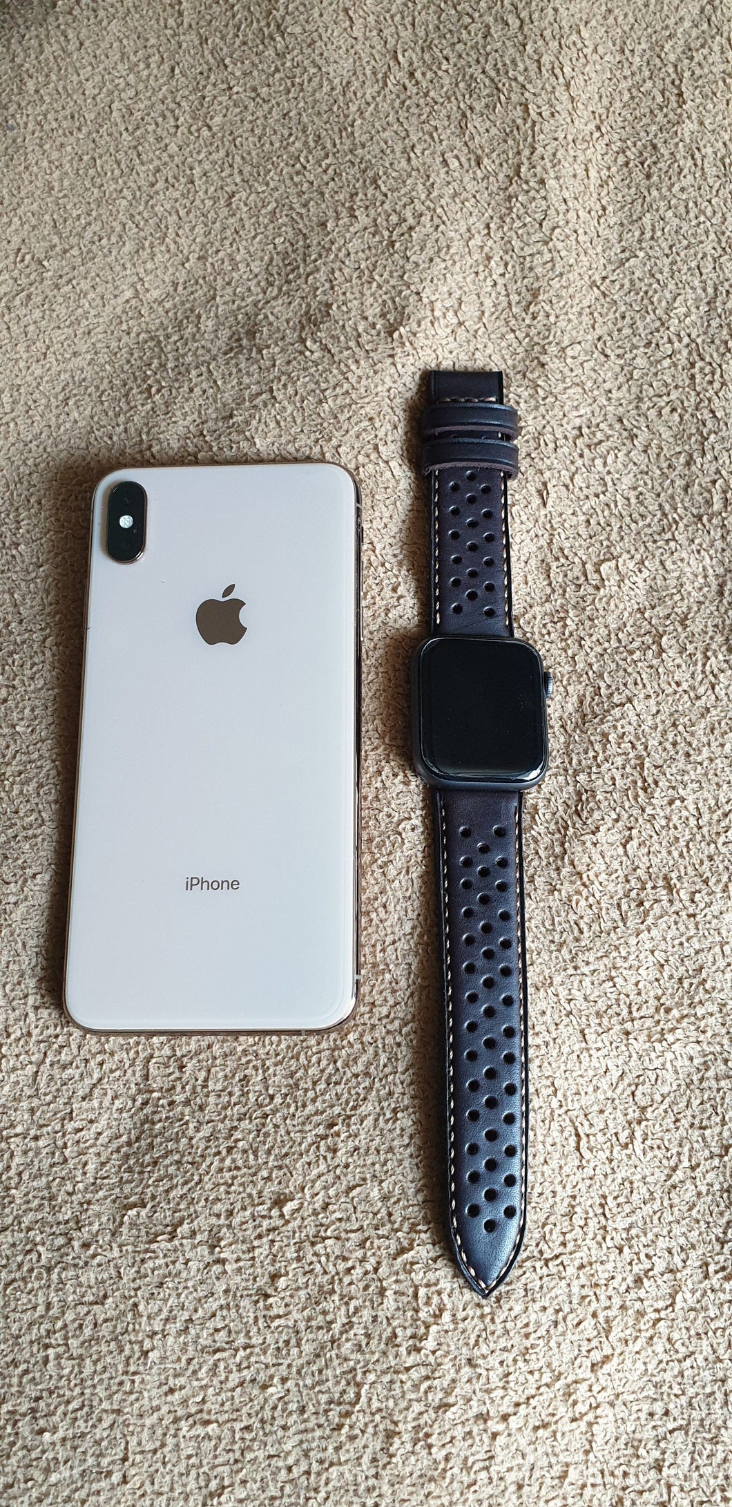 Indianleathercraft Series 3 Handmade leather strap for apple watch
