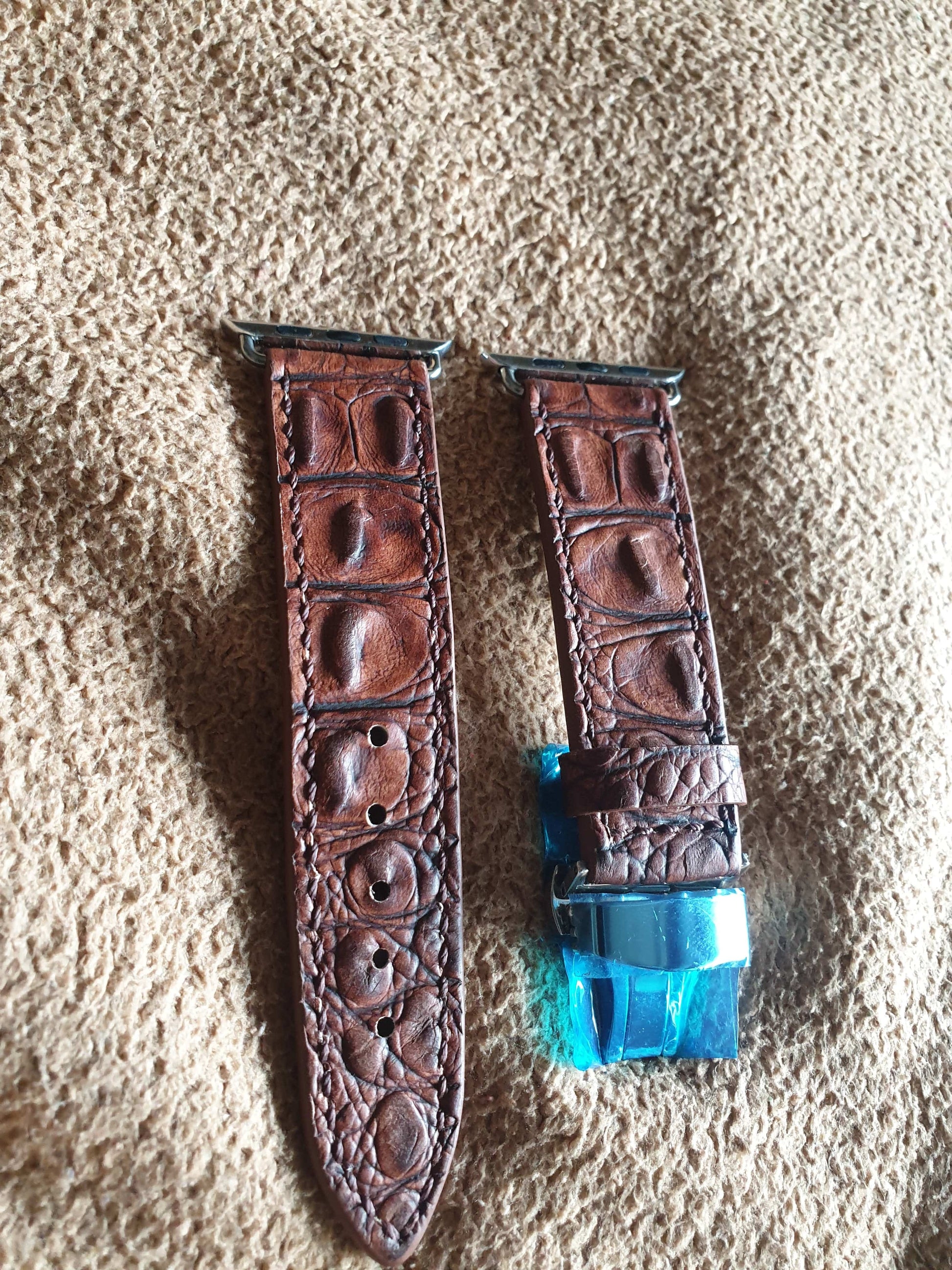 Indianleathercraft Series 5 Handmade leather apple watch strap