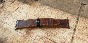 leather Apple watch strap - Indianleathercraft