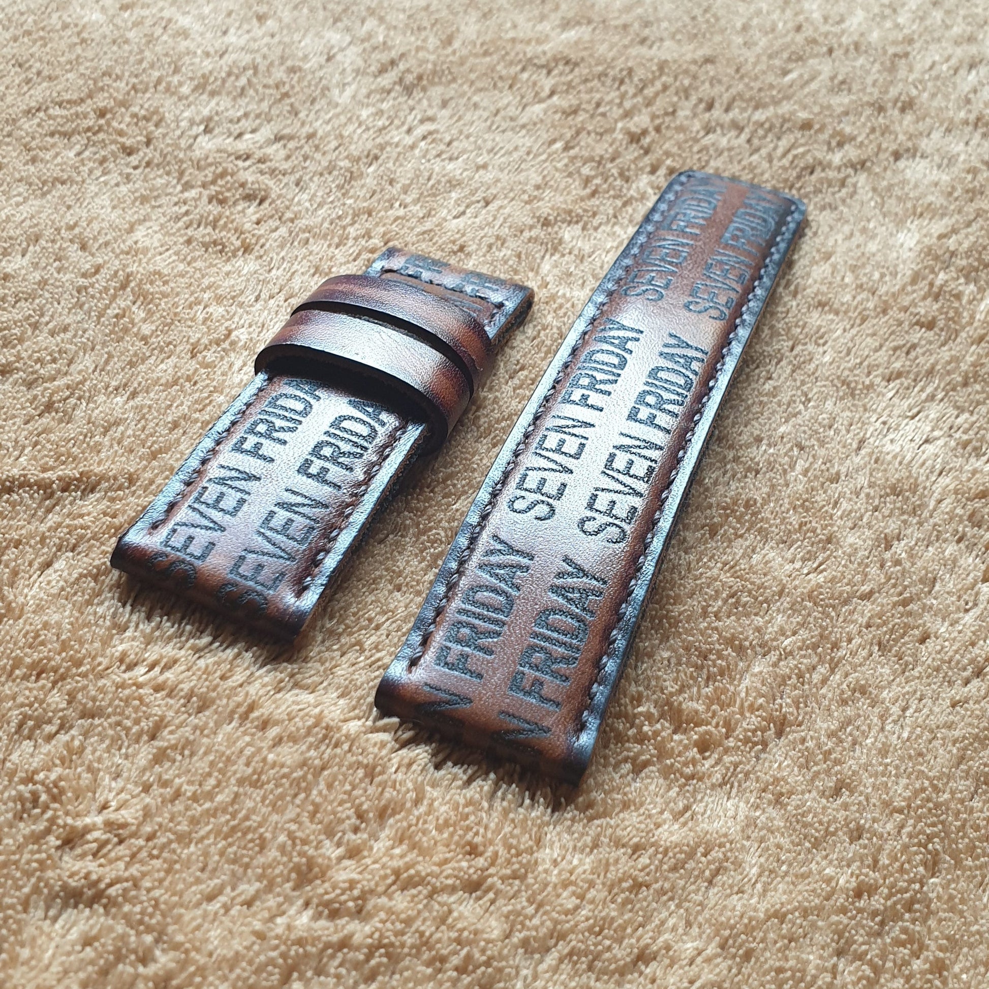 sevenfriday straps - handmade & hand stitched - Indianleathercraft