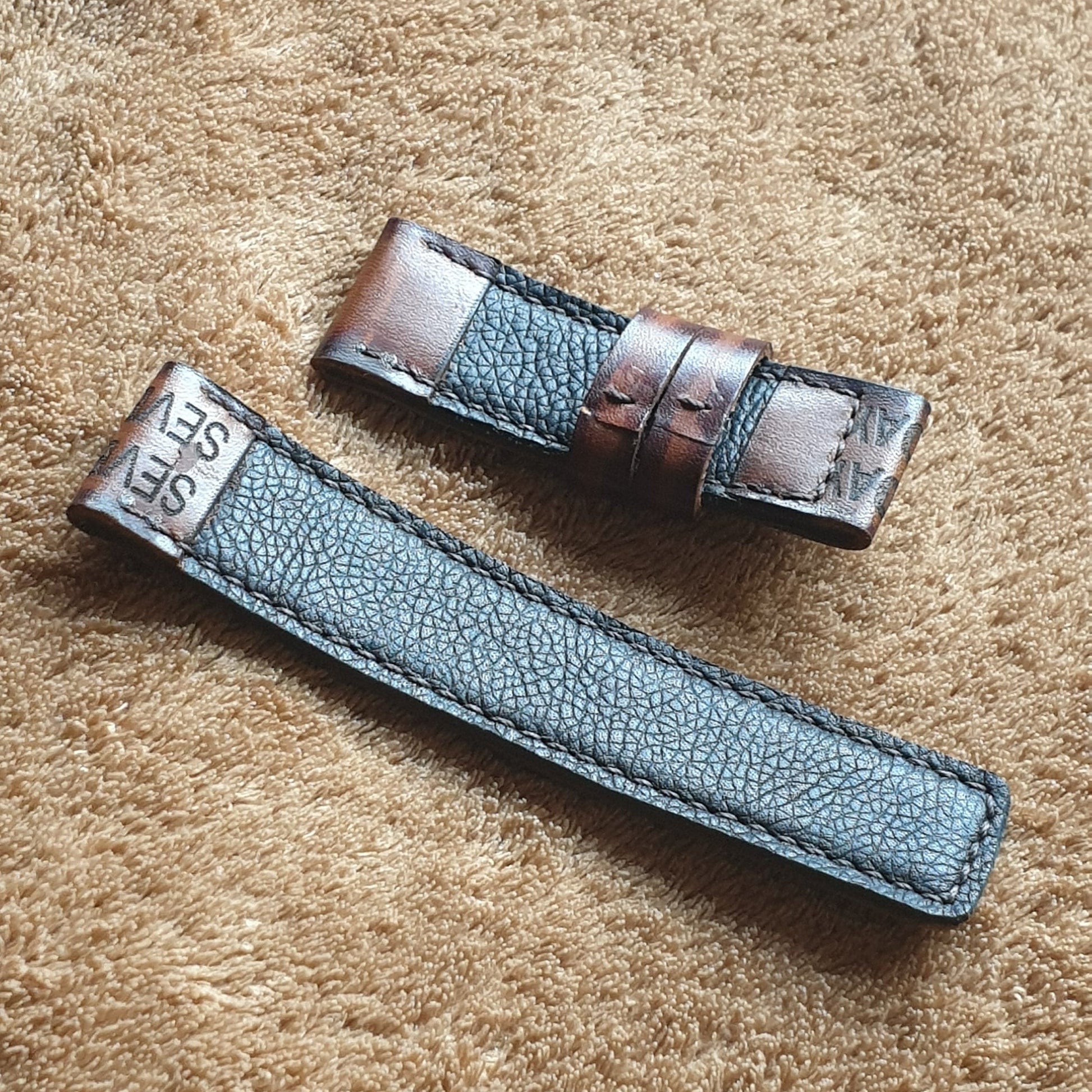 sevenfriday straps - handmade & hand stitched - Indianleathercraft