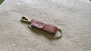 Indianleathercraft Tan Leather keychain