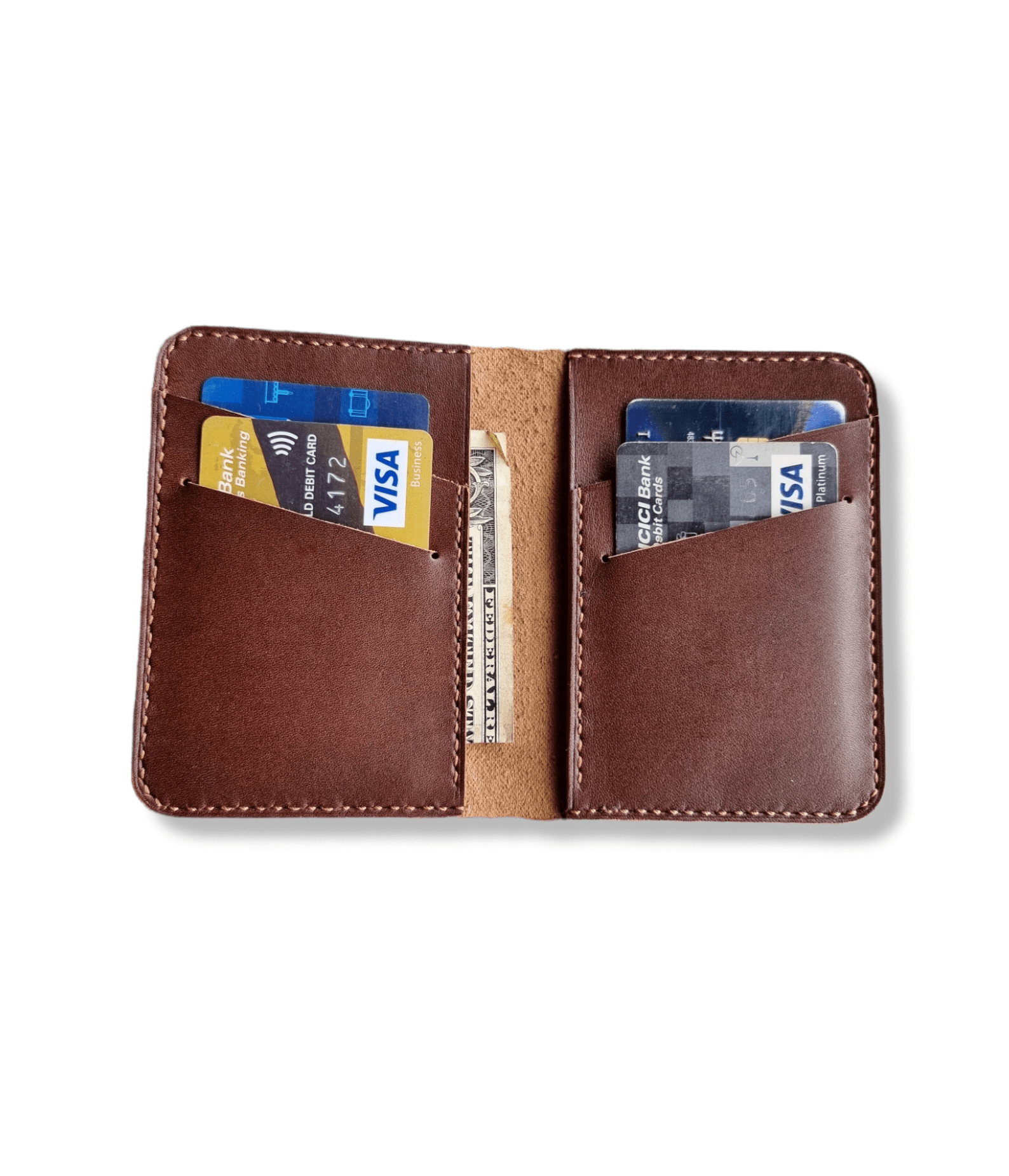 CONTACTS Wallet for Men- Men's Leather Wallet, RFID Blocking Money Clip  Coin Credit Card Holder Purse With ID Window