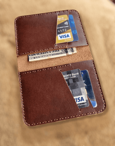 Indianleathercraft Wallets & Money Clips Full grain leather card holder