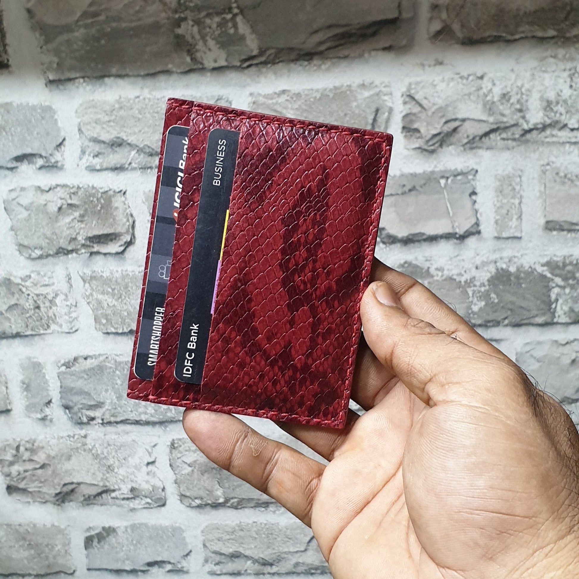 Indianleathercraft Wallets & Money Clips Handmade leather card holder