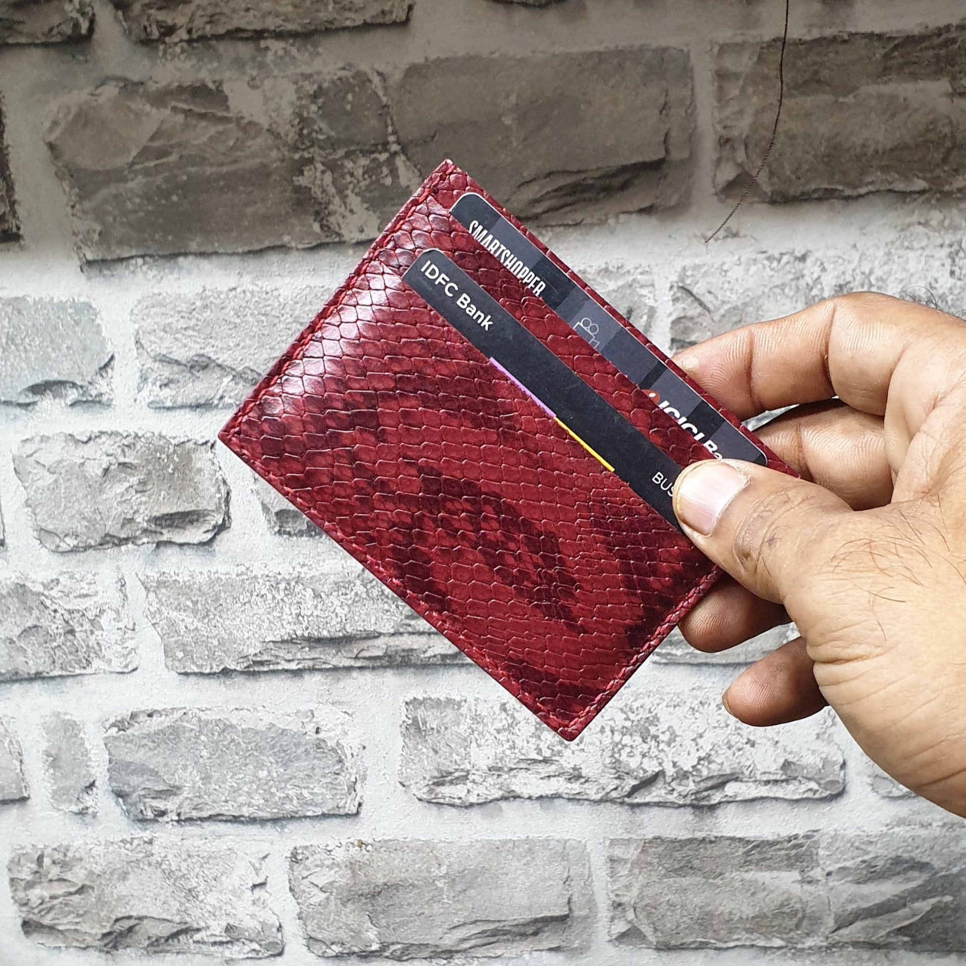 Indianleathercraft Wallets & Money Clips Handmade leather card holder