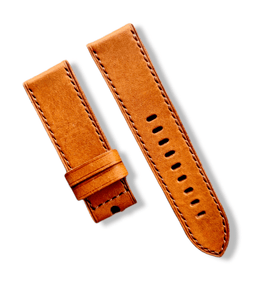 Indianleathercraft Watch Bands 22mm / Tan Italian leather straps for panerai