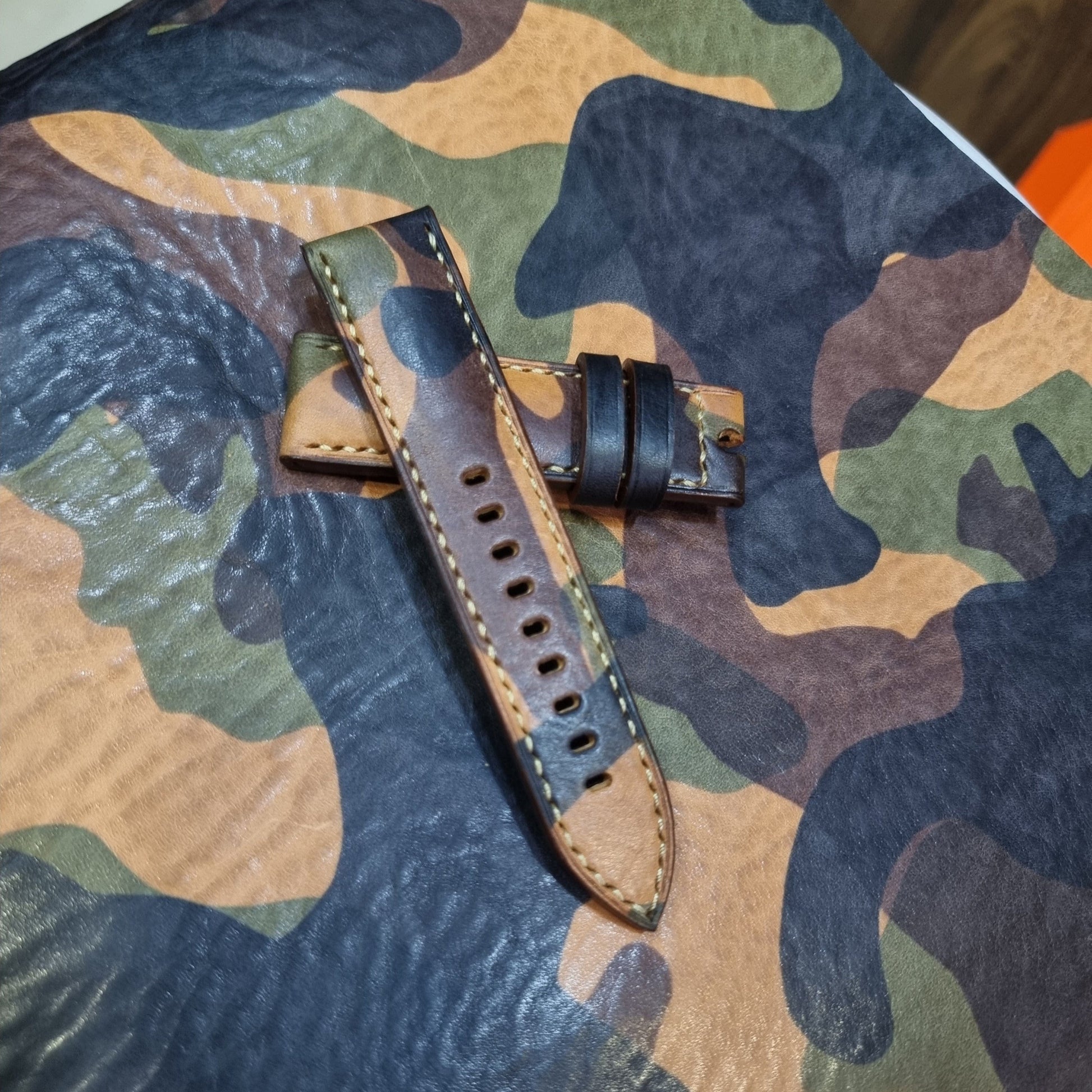 Indianleathercraft Watch Bands 24mm panerai leather strap