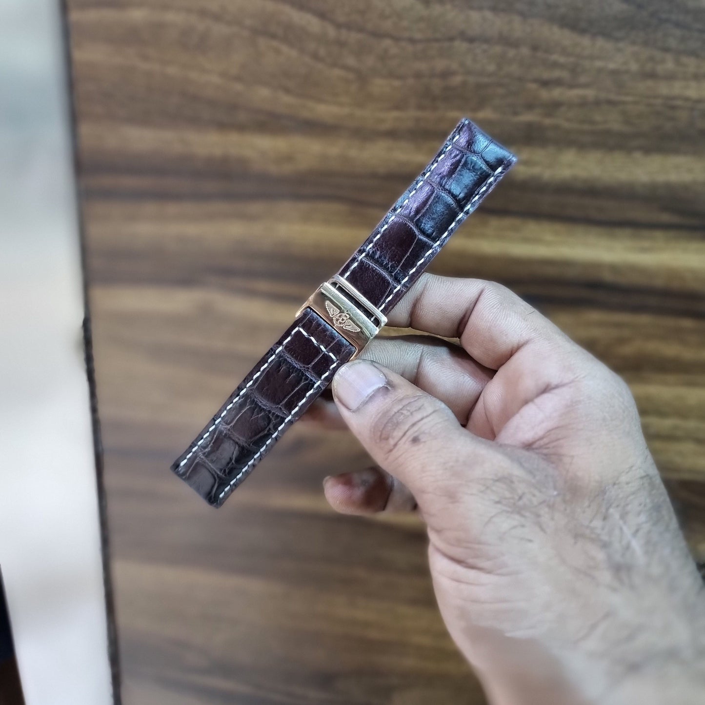 Indianleathercraft Watch Bands Handmade Breitling leather strap