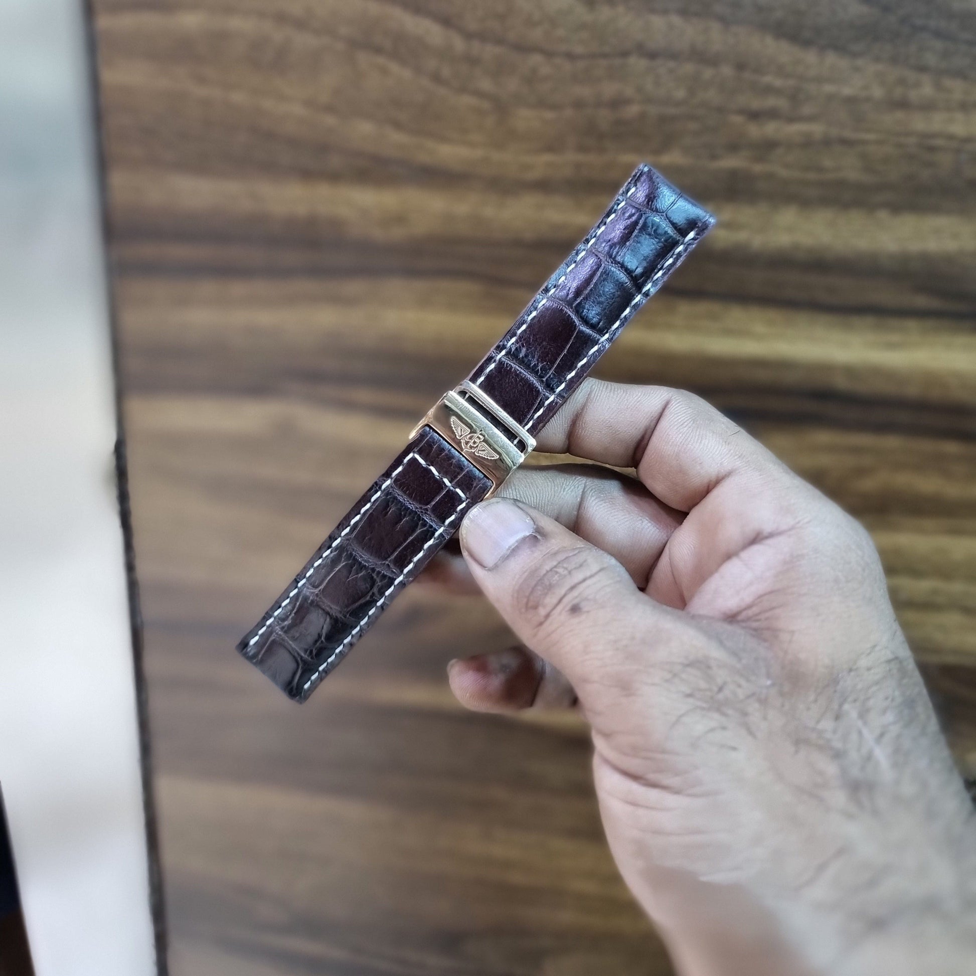Indianleathercraft Watch Bands Handmade Breitling leather strap