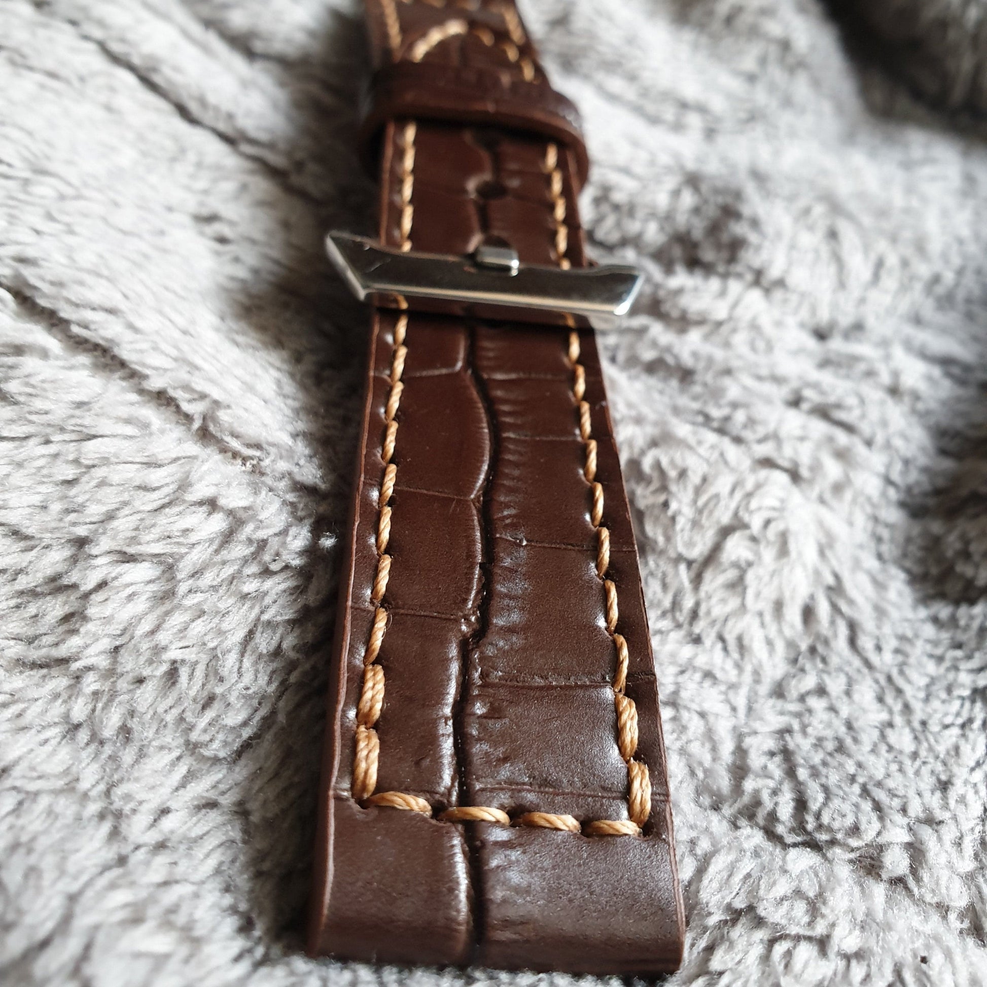 Indianleathercraft Watch Bands Handmade brown leather watch strap