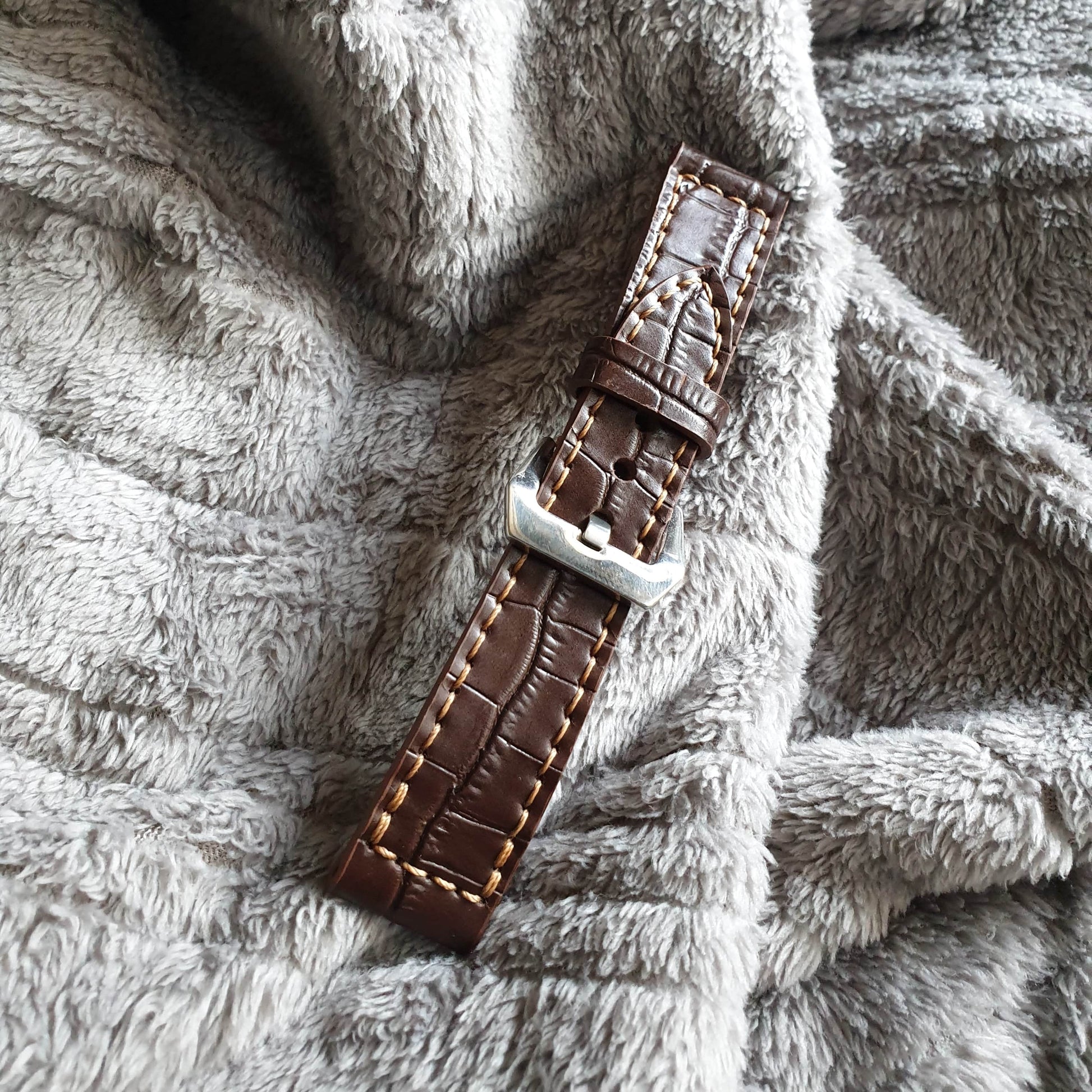 Indianleathercraft Watch Bands Handmade brown leather watch strap