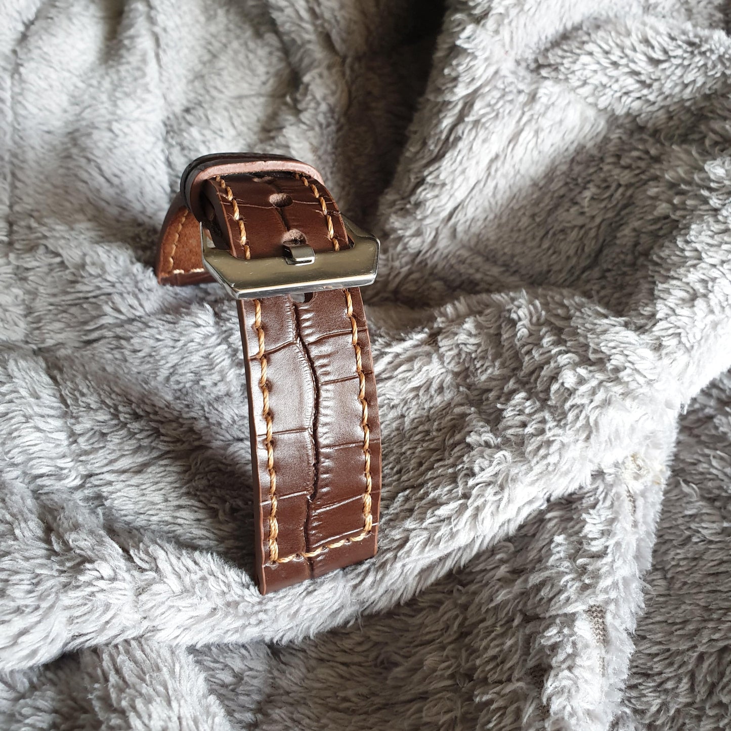 Indianleathercraft Watch Bands Handmade brown leather watch strap