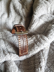 Indianleathercraft Watch Bands Handmade brown leather watch strap
