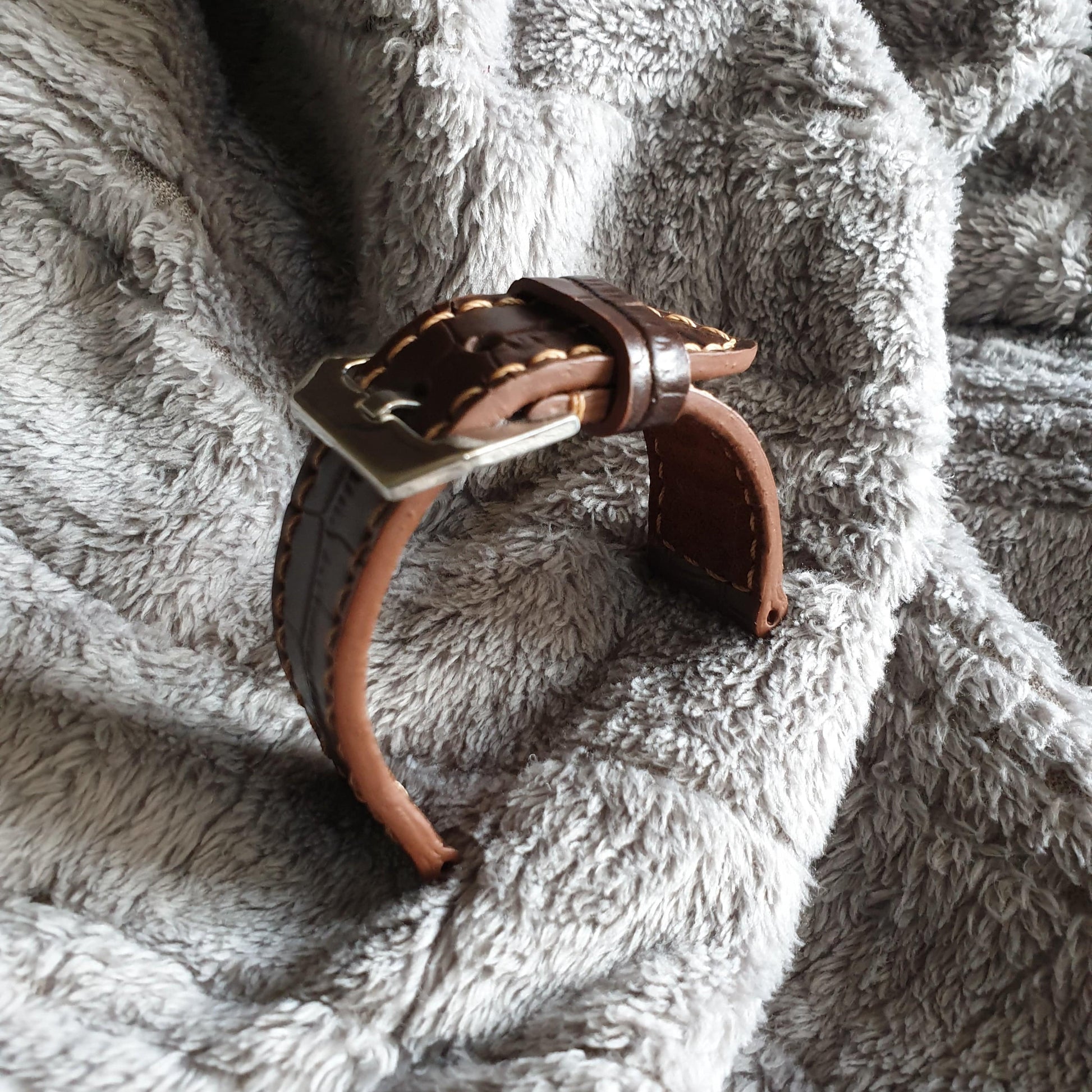 Indianleathercraft Watch Bands Handmade brown leather watch strap