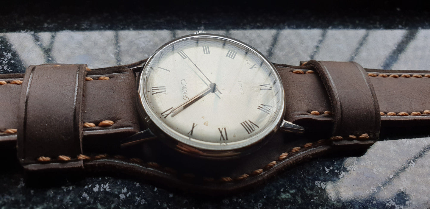 Indianleathercraft Watch Bands Handmade bund leather strap