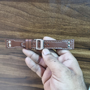 Indianleathercraft Watch Bands Handmade IWC brown leather strap