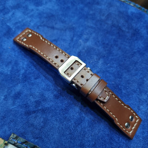 Indianleathercraft Watch Bands Handmade IWC brown leather strap