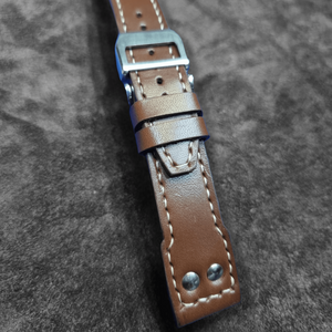 Indianleathercraft Watch Bands Handmade IWC brown leather strap