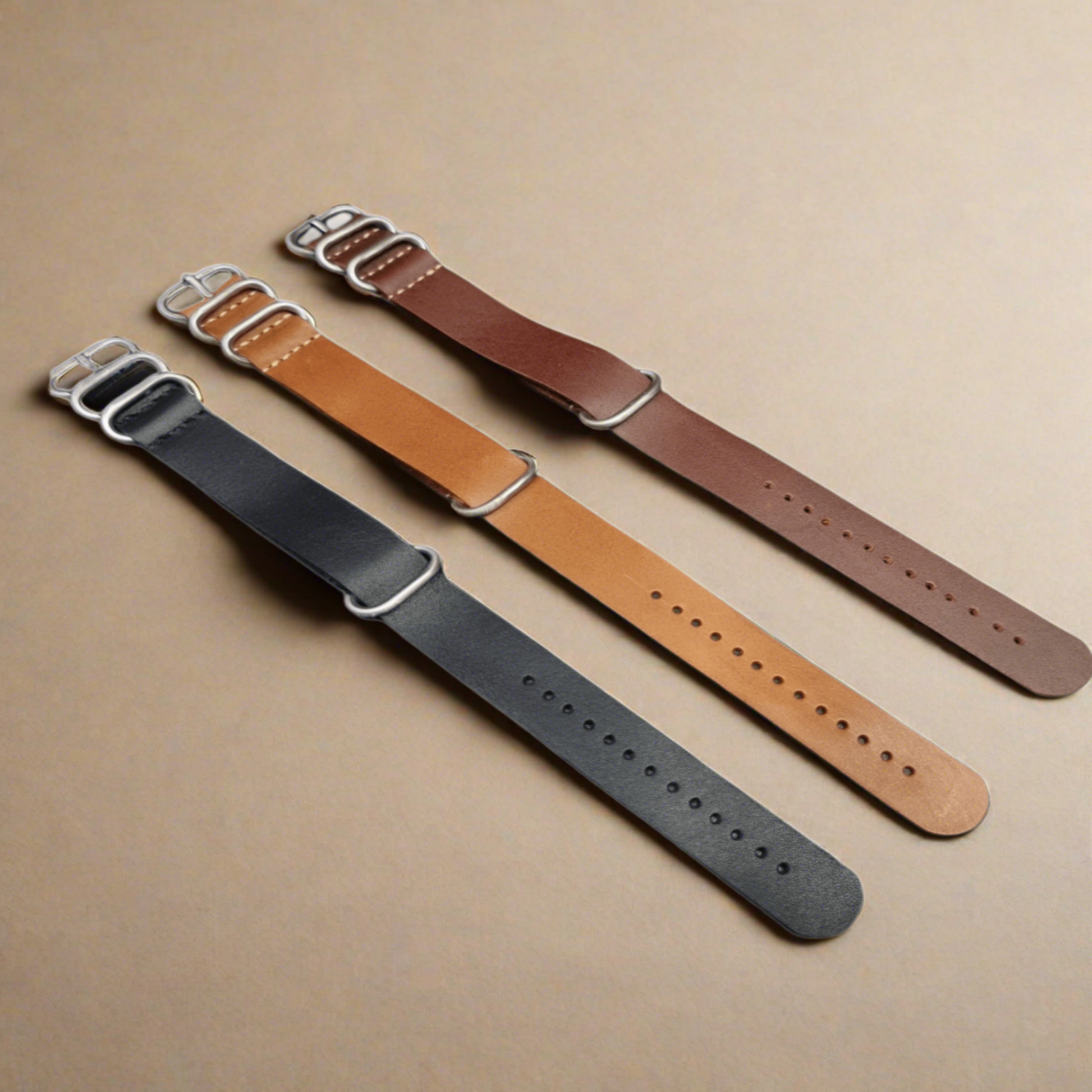 Custom leather nato strap hotsell
