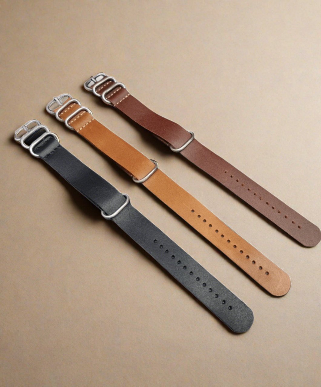 Indianleathercraft Watch Bands Handmade nato leather strap
