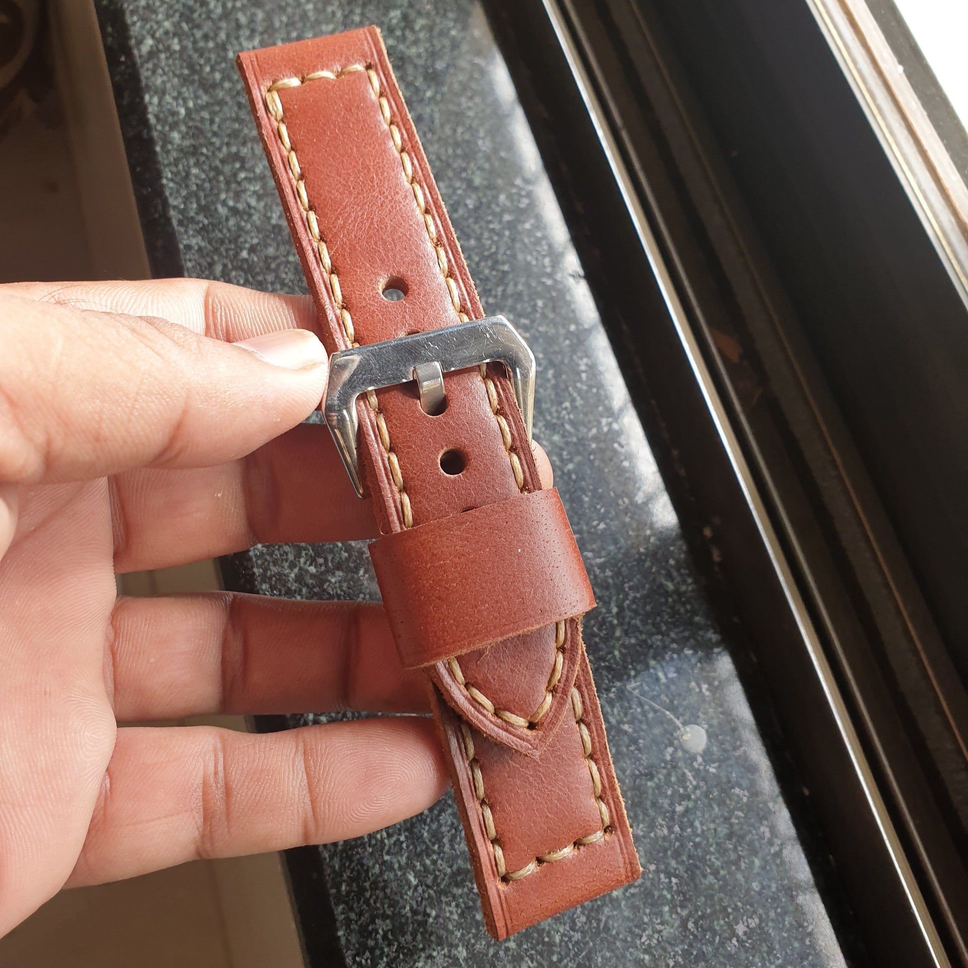 Indianleathercraft Watch Bands Handmade panerai leather strap