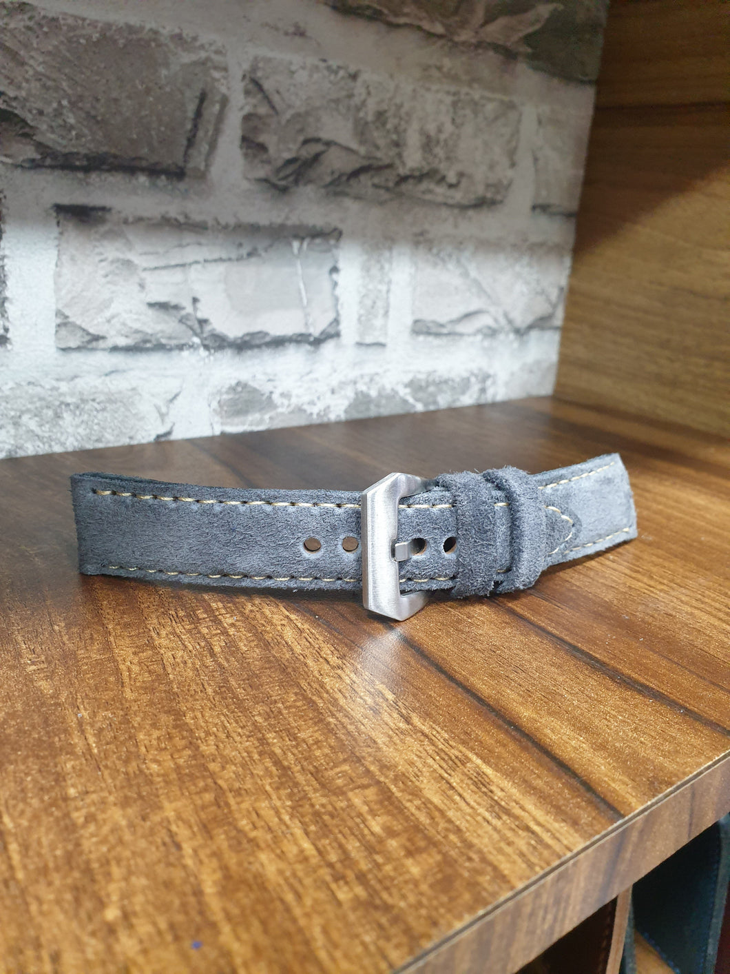 Indianleathercraft Watch Bands Handmade suede leather panerai strap