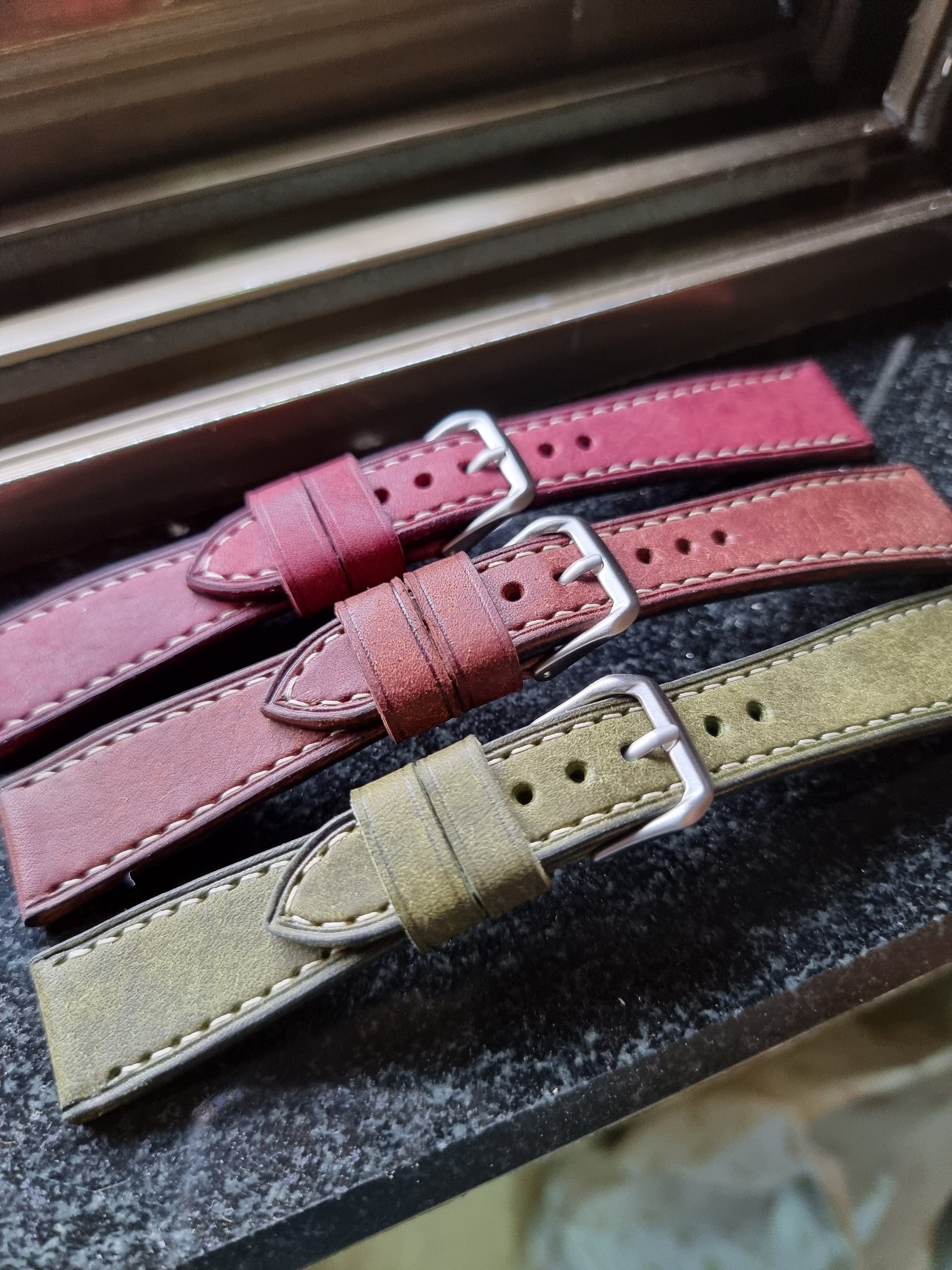 Indianleathercraft Watch Bands Italian pueblo leather strap