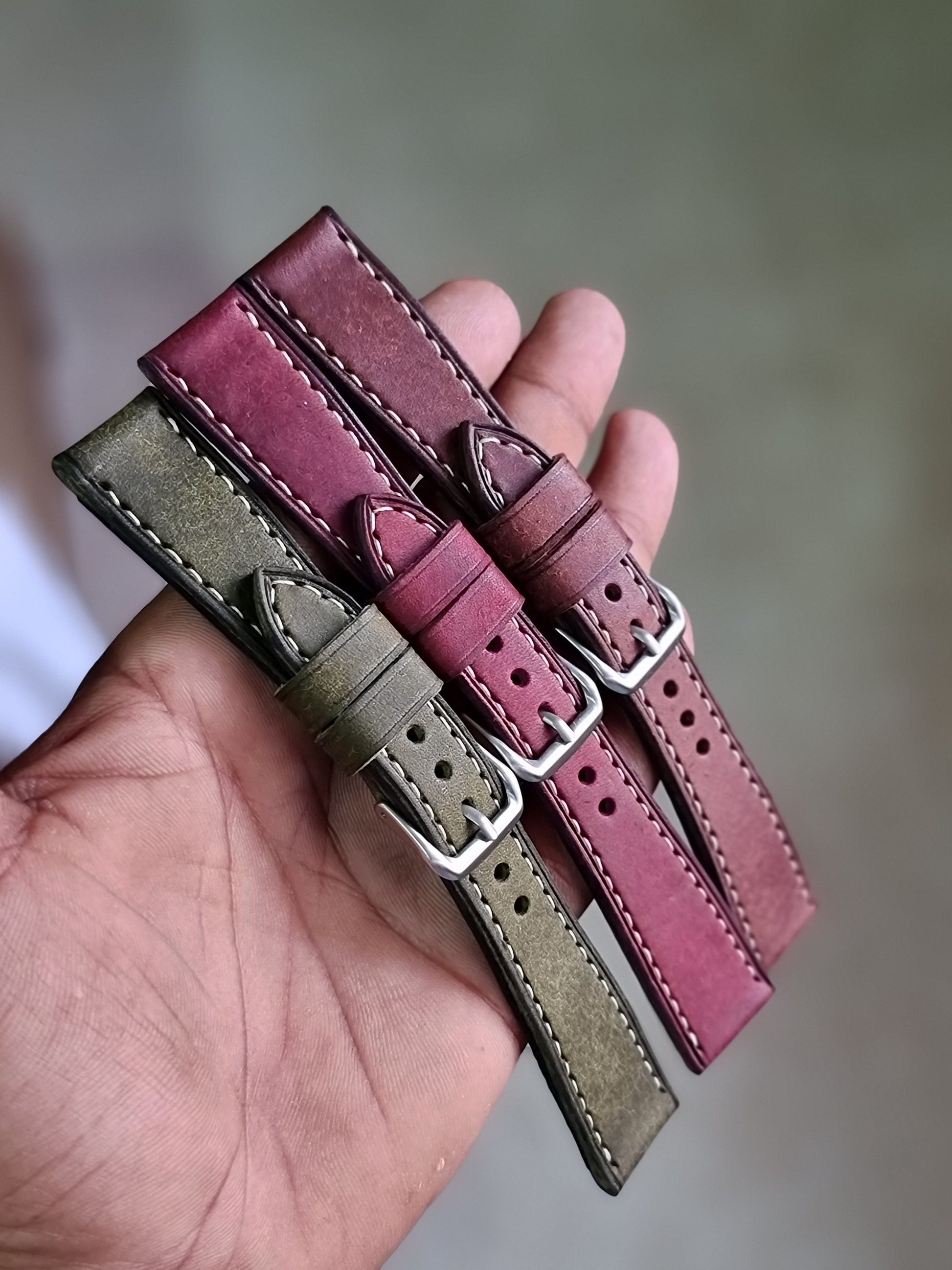 Indianleathercraft Watch Bands Italian pueblo leather strap