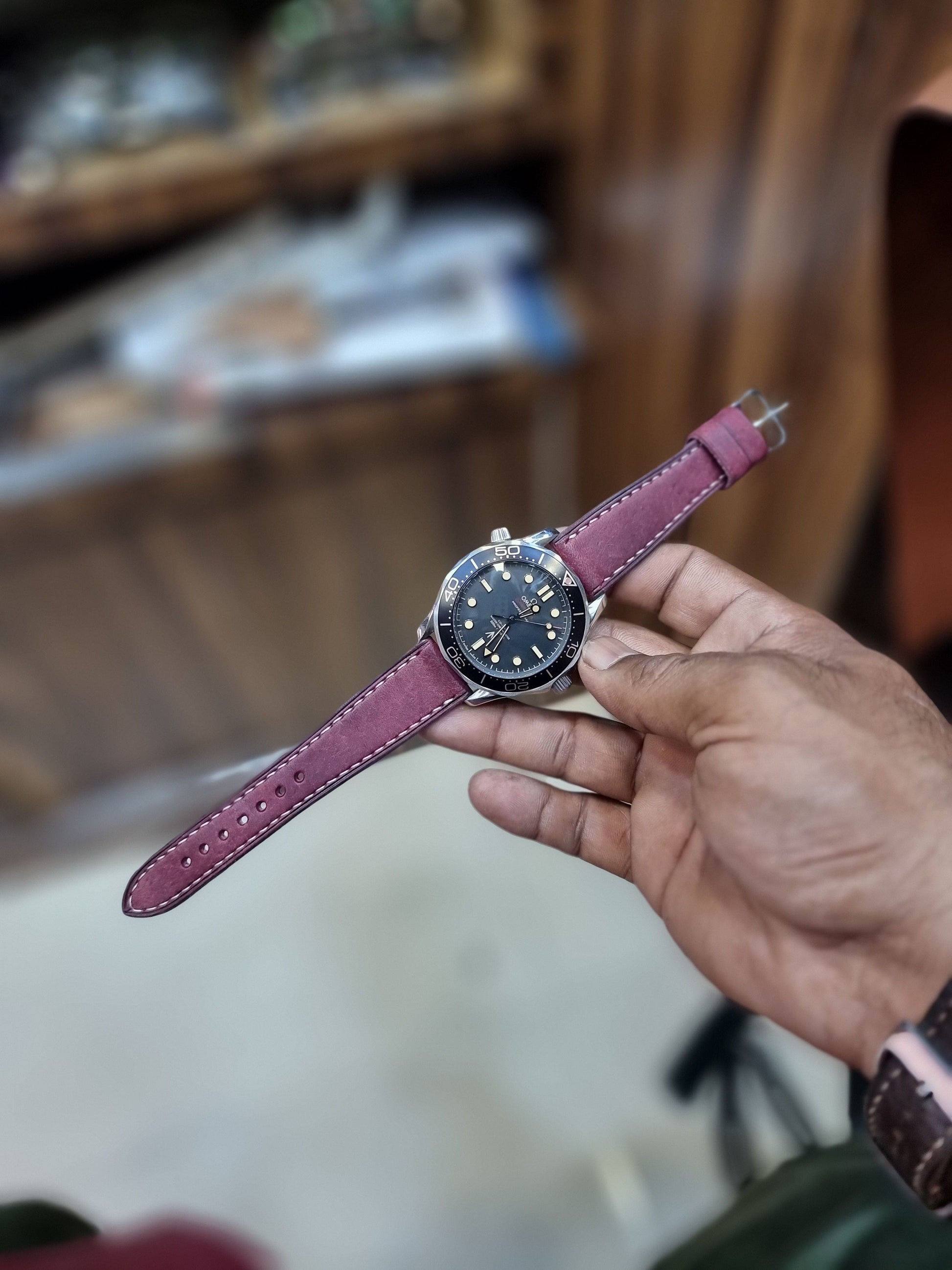 Indianleathercraft Watch Bands Italian pueblo leather strap
