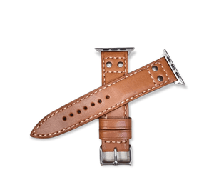 Indianleathercraft Watch Bands Series 4 Handmade leather apple watch strap